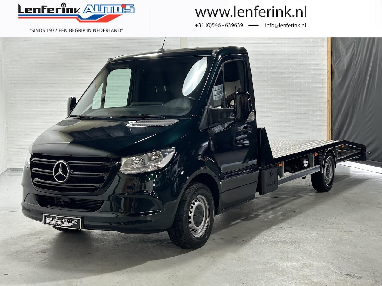 Mercedes-Benz Sprinter - 316 CDI 163 pk Autotransporter Luchtvering Laadvermogen 1.400 kg, Trekhaak, Apple Carplay - AutoWereld.nl