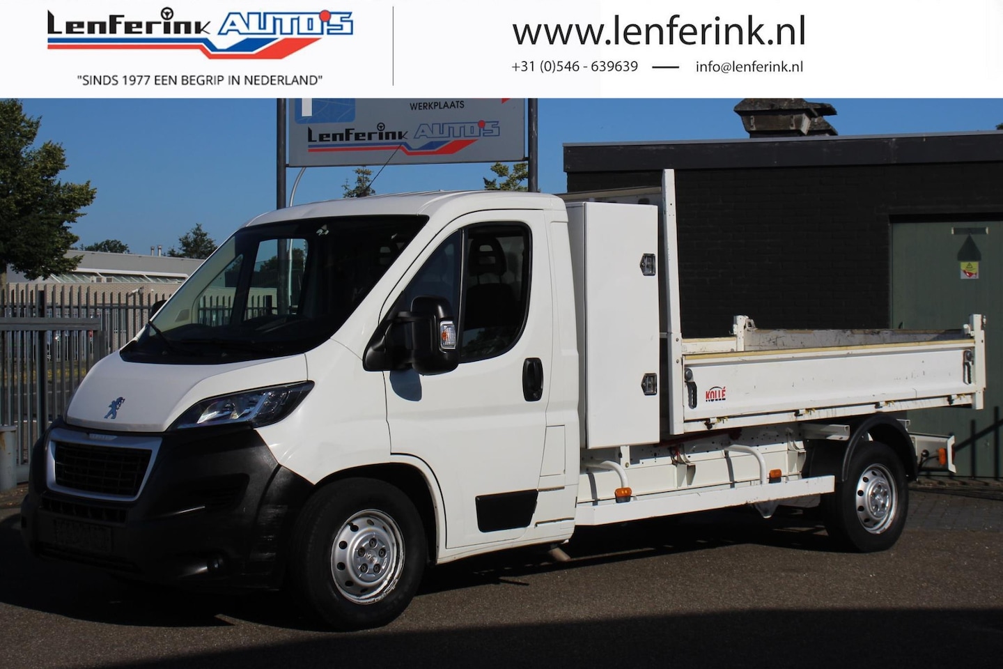 Peugeot Boxer - 2.0 HDI 130 pk L4 Kipper Airco, Navi Cruise Control, LxBxH 300x200x40 cm - AutoWereld.nl