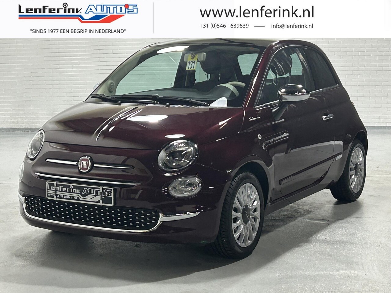 Fiat 500 - 1.0 Hybrid Dolcevita Leder Panodak PDC Airco Cruise USB Apple Carplay - AutoWereld.nl