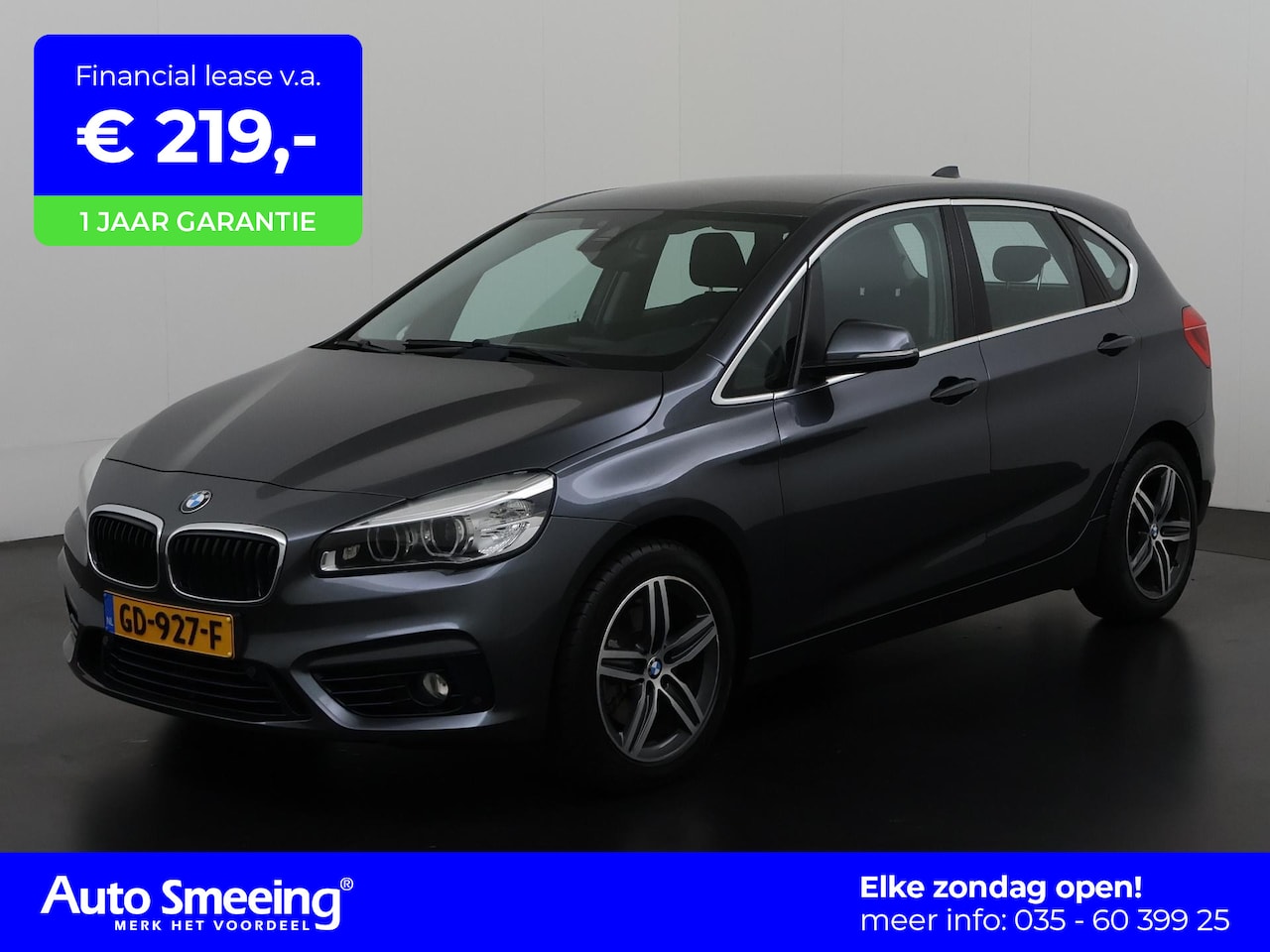 BMW 2-serie Active Tourer - 220i M Sport Automaat 192PK | Trekhaak | Elek. Achterklep | Mem Stoel | Zondag Open! - AutoWereld.nl