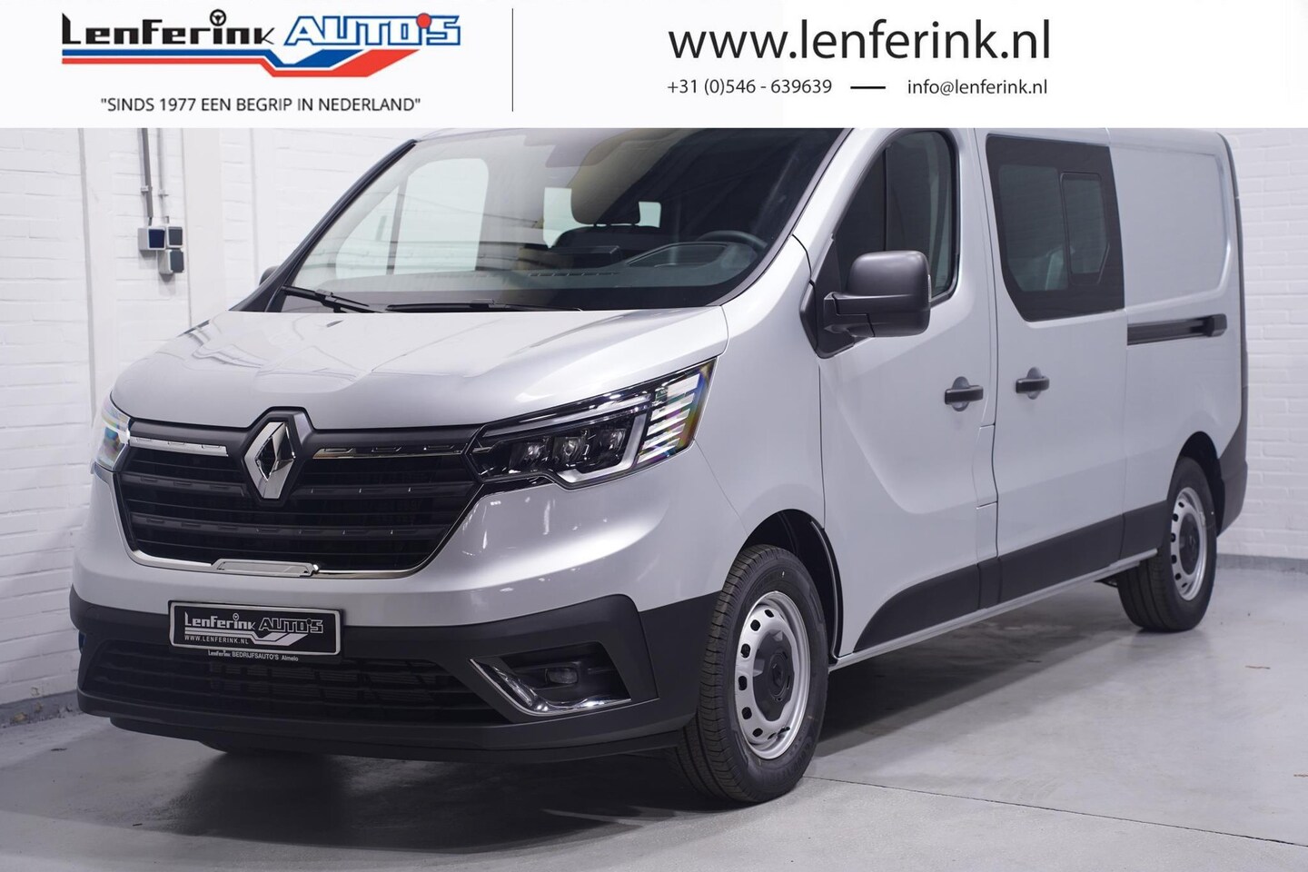 Renault Trafic - 2.0 DCi 170 pk Aut. L2 Dubbel Cabine 2x Schuifdeur Airco ECC, Cruise Control, LED Koplampe - AutoWereld.nl