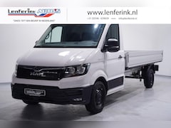 MAN TGE - 2.0 TDI 140 pk L4 Pick Up / Open Laadbak Airco, Apple Carplay, Cruise Control, Geveerde St