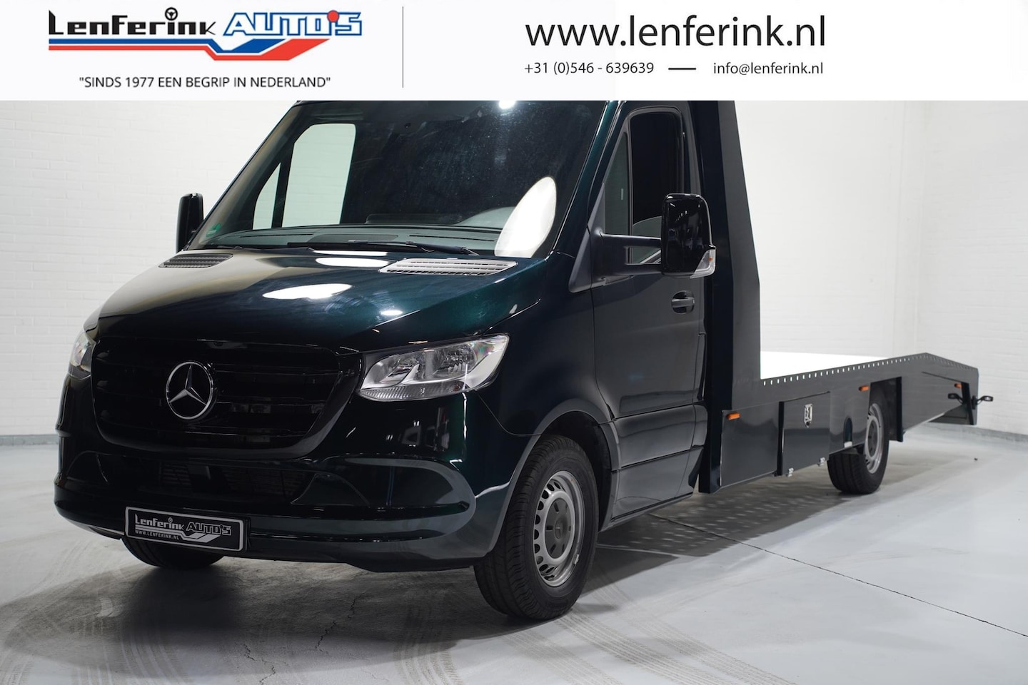 Mercedes-Benz Sprinter - 316 CDI 163 pk Autotransporter Luchtvering Trekhaak 3.500 kg, Bumper in Kleur, Zwarte Gril - AutoWereld.nl