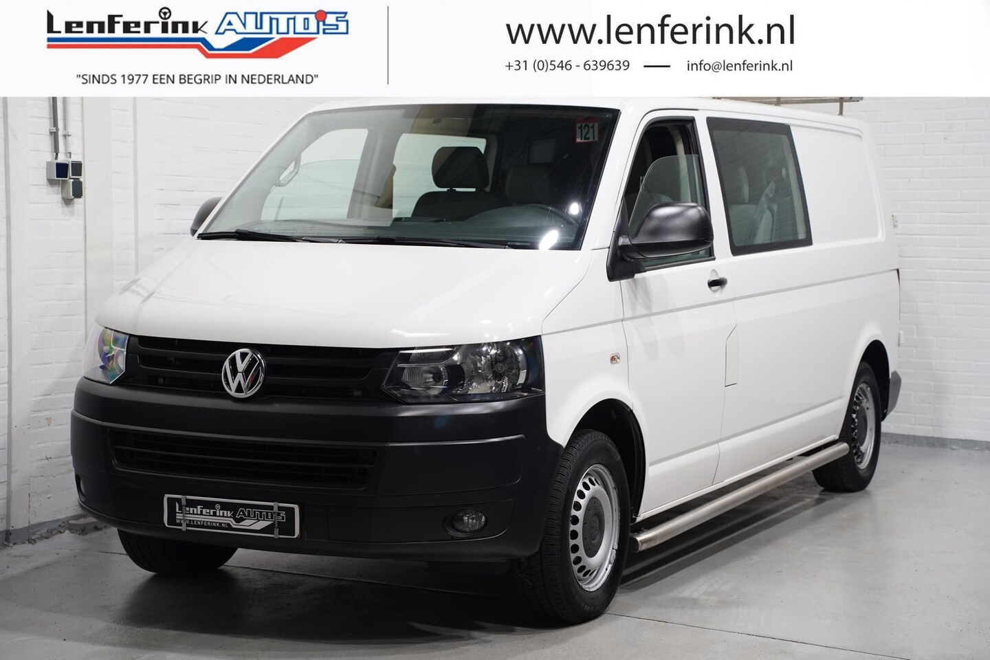 Volkswagen Transporter - 2.0 TDI 140 pk Dubbel Cabine L2 Airco Cruise Control, Imperiaal, Trekhaak, 5-Zits - AutoWereld.nl