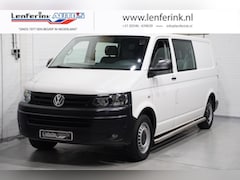 Volkswagen Transporter - 2.0 TDI 140 pk Dubbel Cabine L2 Airco Cruise Control, Imperiaal, Trekhaak, 5-Zits