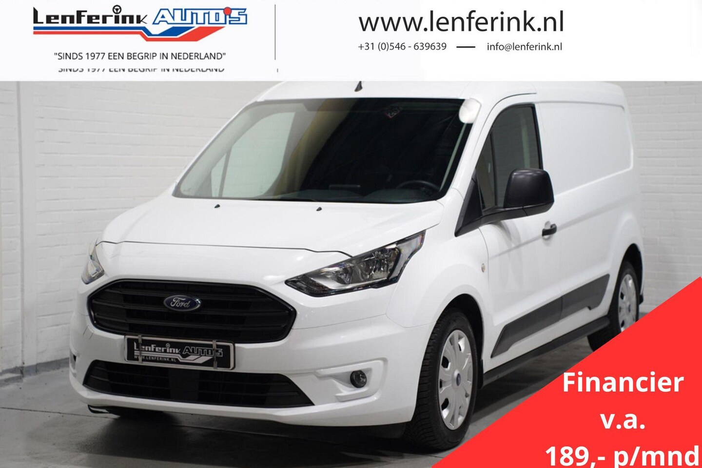 Ford Transit Connect - 1.5 100 pk L2 Trend Navi, va 189,- p/mnd, Camera Airco, Cruise Control, NAP, 1e Eigenaar, - AutoWereld.nl