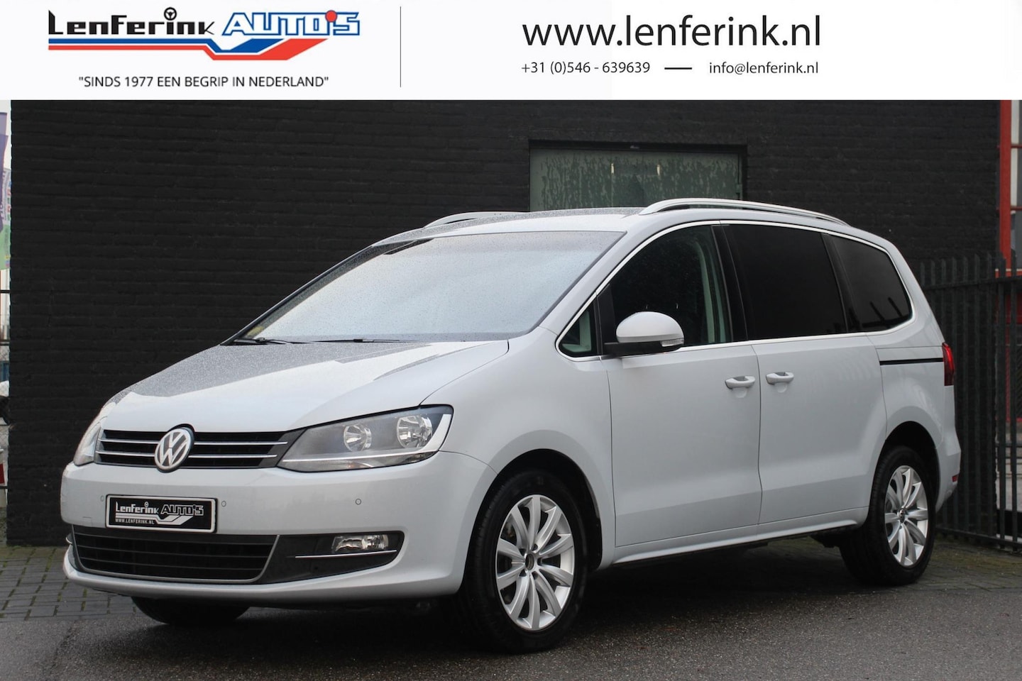 Volkswagen Sharan - 2.0 TDI 150 pk DSG Aut. GRIJS KENTEKEN Trekhaak Navi, Adapt.Cruise, 2x Elek. Schuifdeur, L - AutoWereld.nl