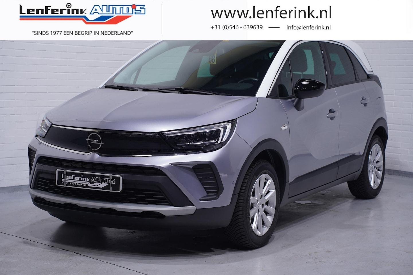 Opel Crossland - 1.2 Turbo Elegance Clima Navi Cruise Winterpakket Apple Carplay Camera PDC Leder/stof - AutoWereld.nl