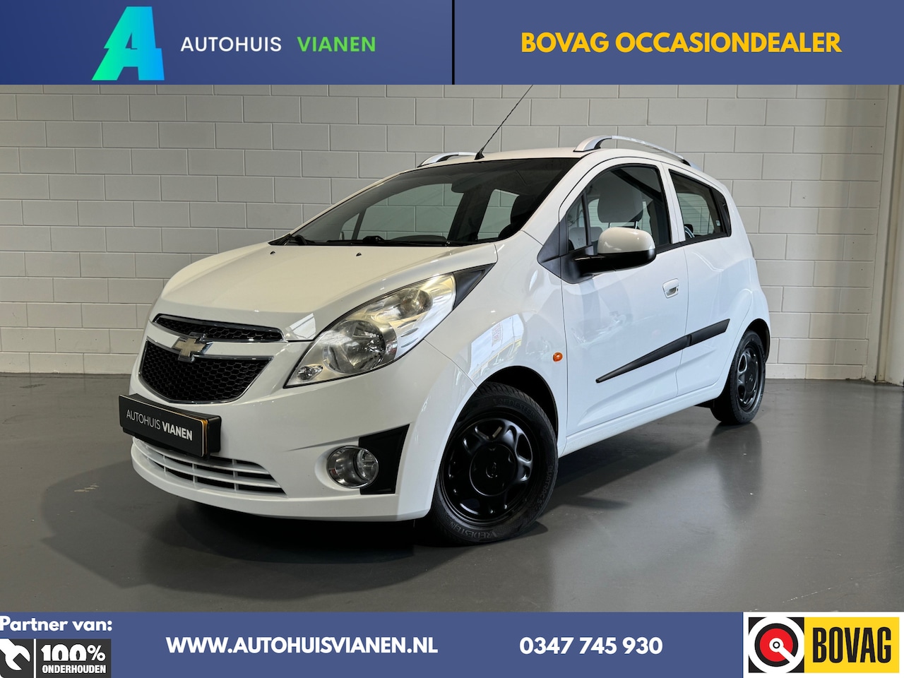 Chevrolet Spark - 1.0 16V LS Bi-Fuel / LPG-G3 / AIRCO / NWE.APK / NWE BANDEN / - AutoWereld.nl