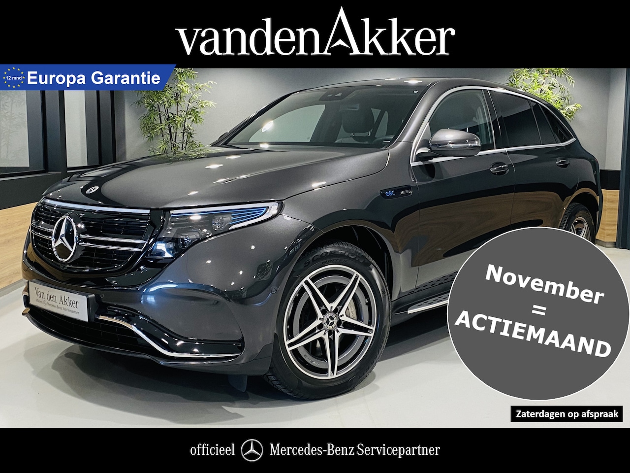 Mercedes-Benz EQC - 400 4MATIC AMG 408 pk // MultiBeam LED // Sfeerverlichting // Treeplanken // Navigatie // - AutoWereld.nl