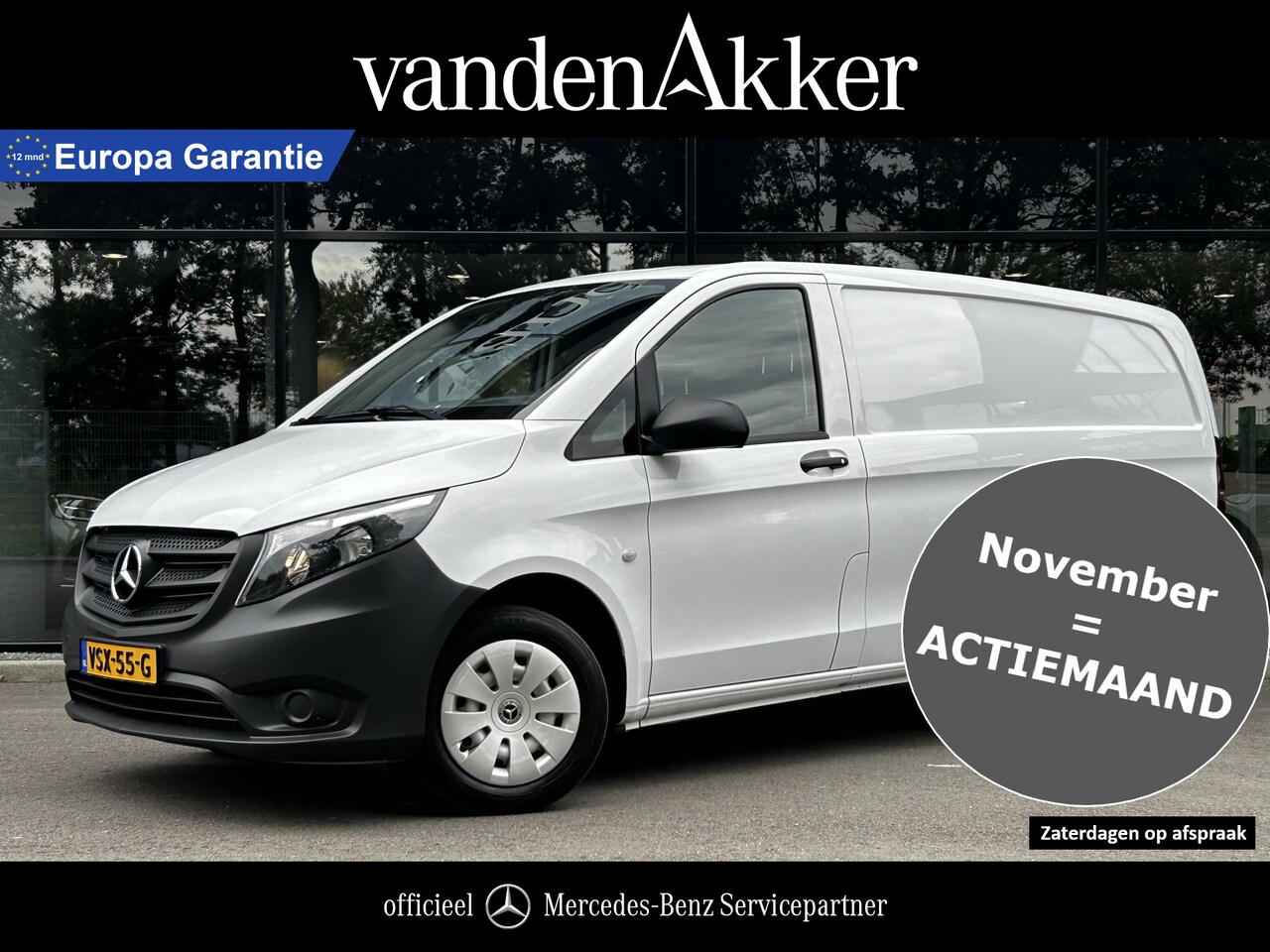 Mercedes-Benz Vito - 110 CDI L2 Lang Airco // Achterklep // 12 mnd Garantie // Bank // Radio // CV // Betimmeri - AutoWereld.nl