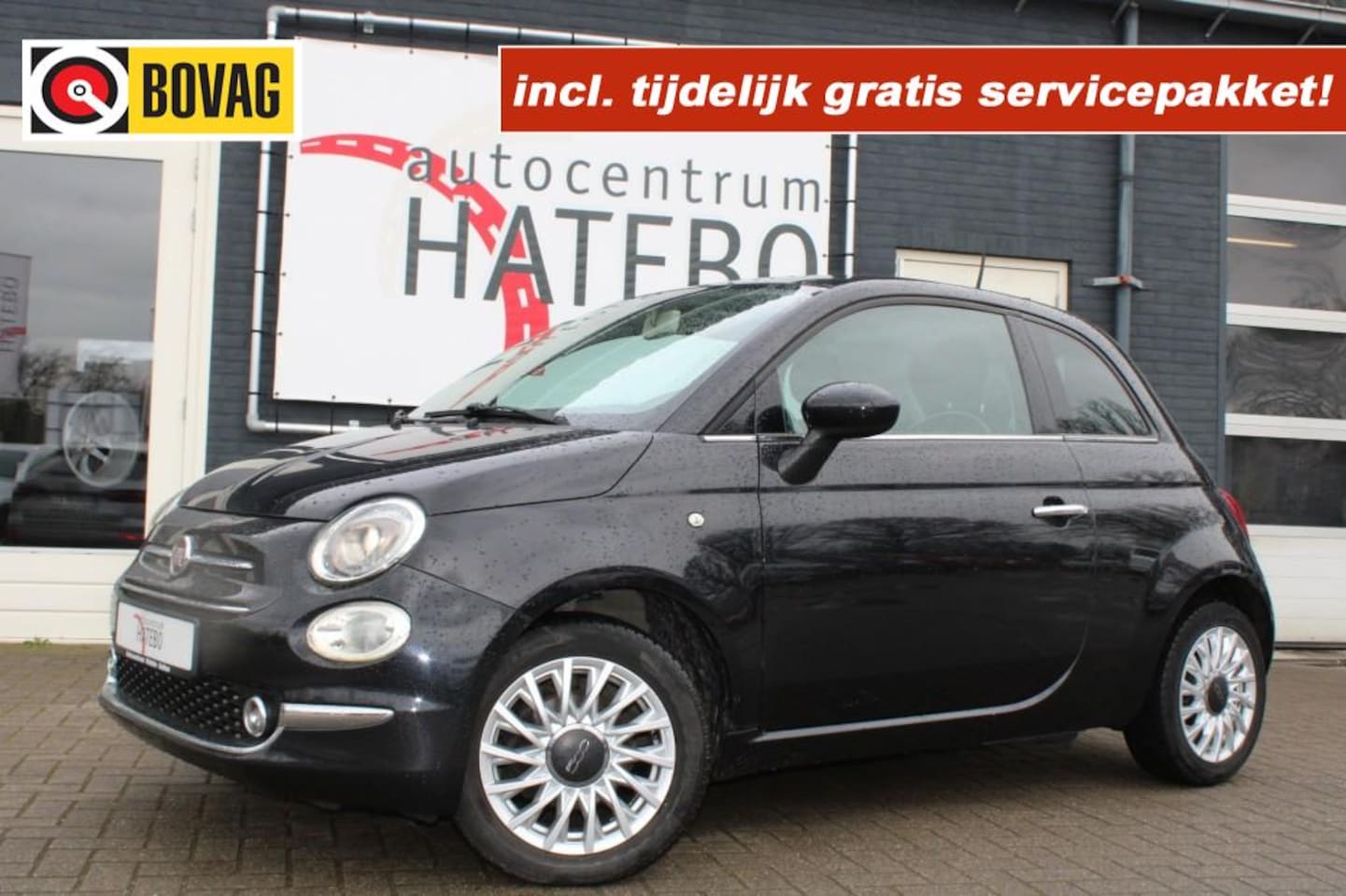 Fiat 500 - 1.2i Lounge Airco Panorama U-Connect  LM+4 seizoensb. - AutoWereld.nl