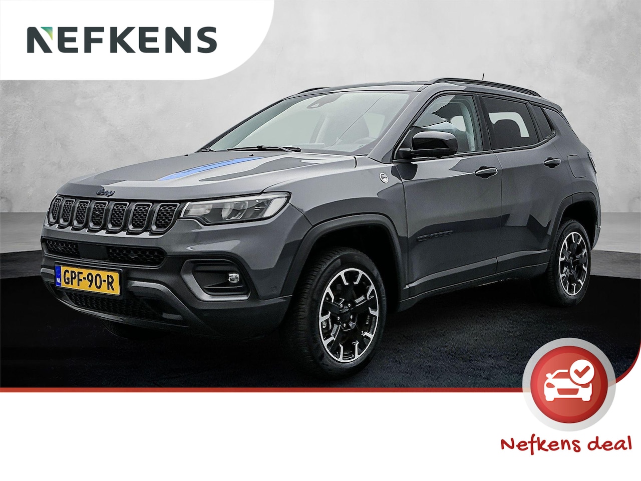 Jeep Compass - SUV Trailhawk Plug-in-Hybrid 240 pk Automaat | Navigatie | Rondomzicht Camera | Parkeersen - AutoWereld.nl