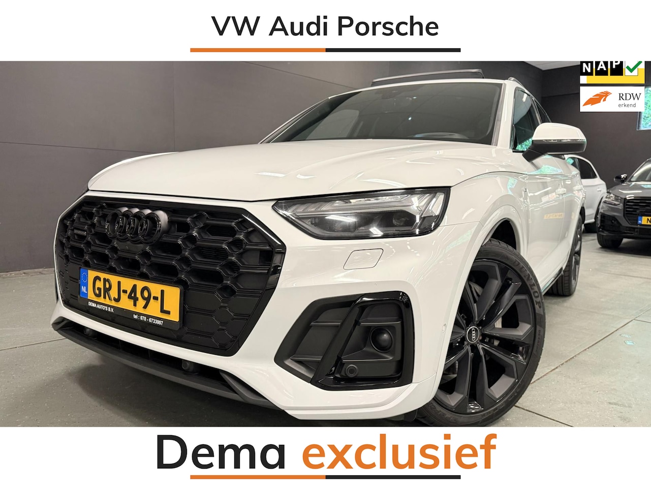 Audi Q5 - 55 TFSI e 21'' 3X S-LINE RS-STOELEN BLACKLINE FULL-OPTION/// - AutoWereld.nl