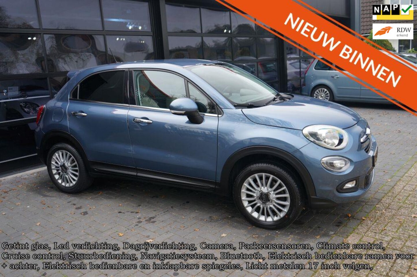 Fiat 500 X Cross - 1.4 Turbo MultiAir Cross Plus 1.4 Turbo MultiAir CrossPlus, Clima, Navi, Leder, Camera, PDC - AutoWereld.nl