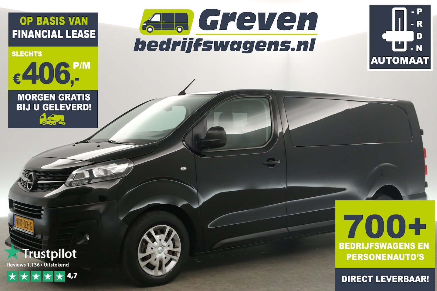 Opel Vivaro - 2.0 CDTI L3H1 177PK Automaat DC | 6 Persoons | Airco 360Camera Cruise Carplay PDC Elektrpa - AutoWereld.nl