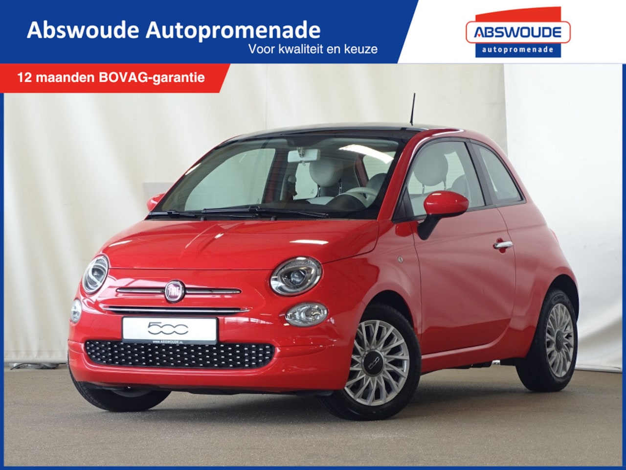 Fiat 500 - 1.0 Hybrid Lounge | Panoramadak | Cruise Control - AutoWereld.nl