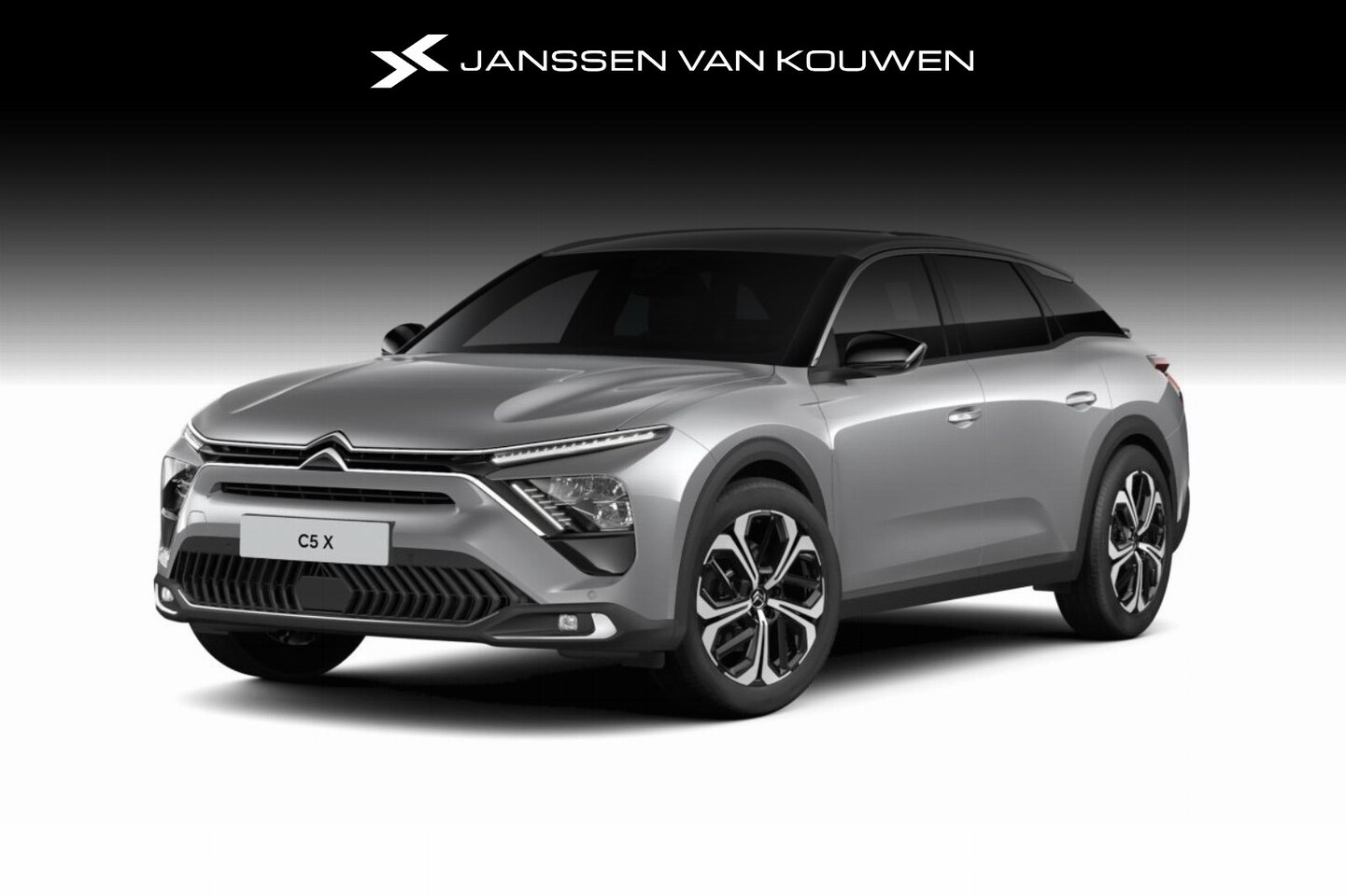 Citroën C5 X - PureTech 180 EAT8 Business Plus | 19" lichtmetalen velgen 'Onyx black' met Onyx black aero - AutoWereld.nl