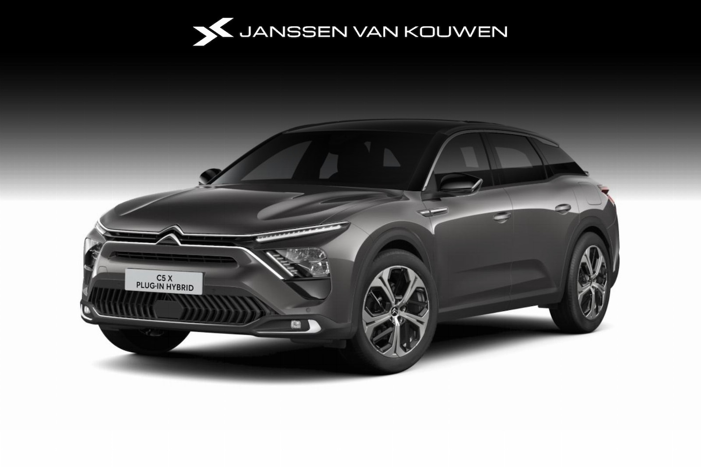 Citroën C5 X - Plug-in Hybrid 225 ë-EAT8 Business | 19" lichtmetalen velgen 'Hephaïs Grey' met Onyx black - AutoWereld.nl