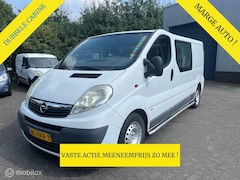 Opel Vivaro - 2.5 CDTI L2H1 DC dubbele cabine, airco, marge bus zie omschrijving