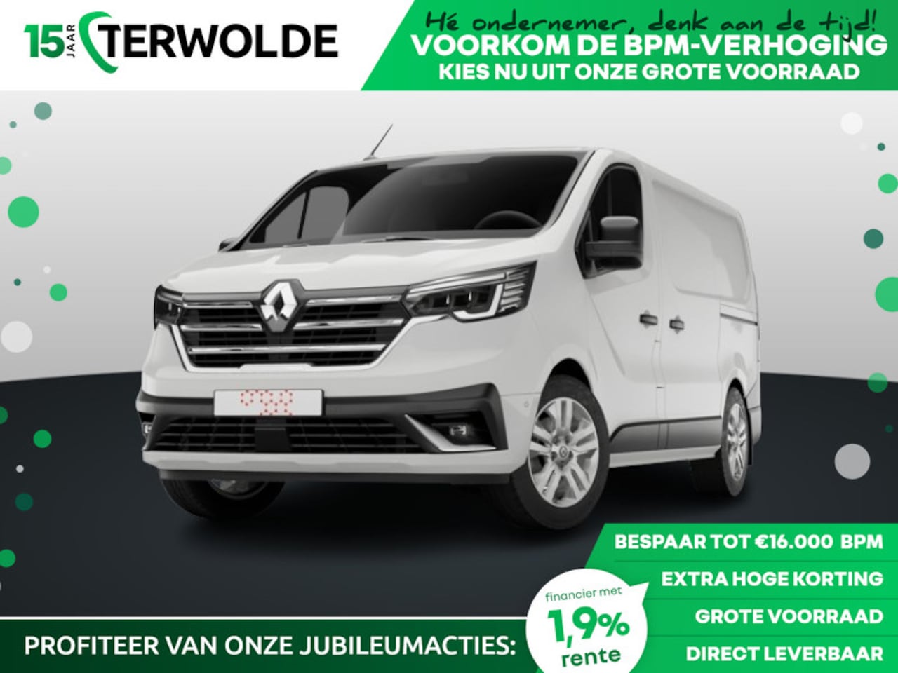 Renault Trafic - Gesloten Bestel L2H1 T30 dCi 130 6MT Advance | C-Shape LED dagrijverlichting | EASY LINK n - AutoWereld.nl