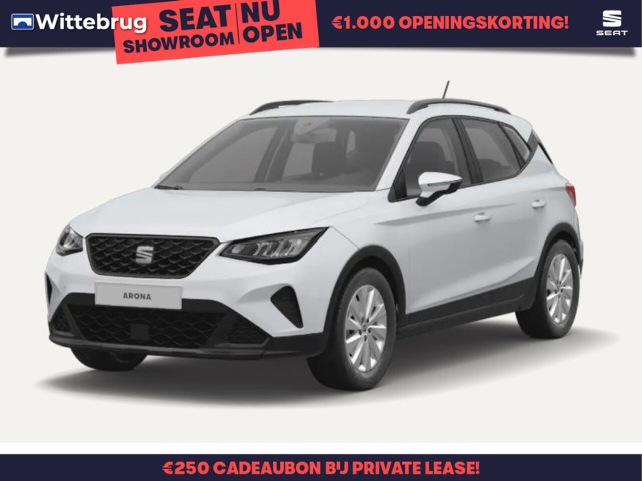 Seat Arona - 1.0 EcoTSI Reference / Apple CarPlay™ & Android Auto™ / Cruise Control / Parkeersensoren a - AutoWereld.nl