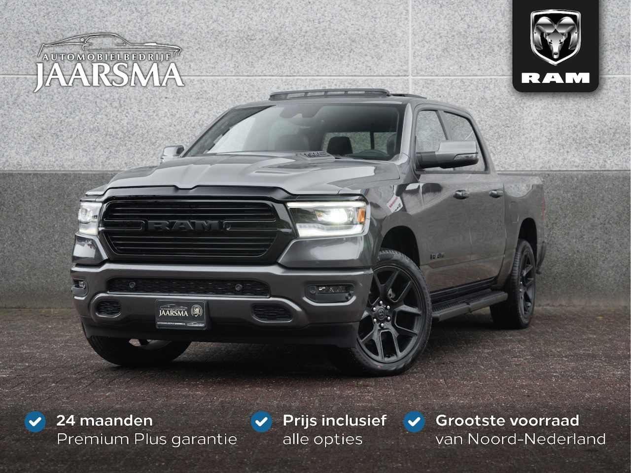 Dodge Ram 1500 - Sport G/T 5.7 V8 4x4 Crew Cab |Sportuitlaat |PRINS LPG |Cover laadbak | - AutoWereld.nl