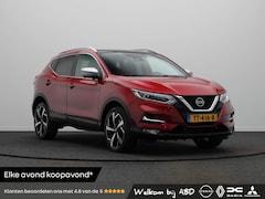 Nissan Qashqai - 115pk Tekna + | Panoramadak | Rondomzicht camera | Stoelverwarming | Slechts 21.555km |