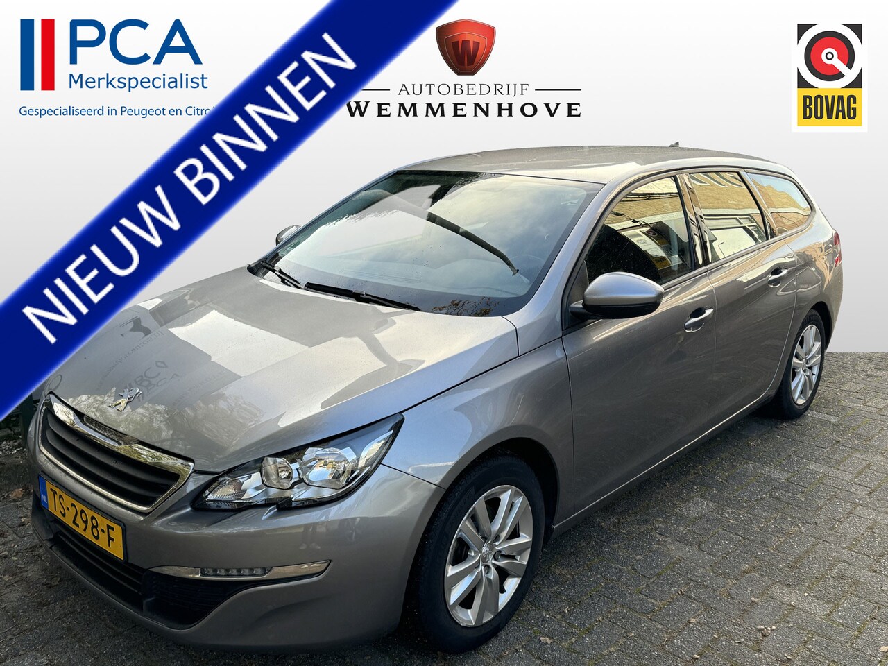 Peugeot 308 SW - 1.2 PureTech Blue Lease Premium Airco/Navi/Cruise control/Lichtmetalen velgen - AutoWereld.nl