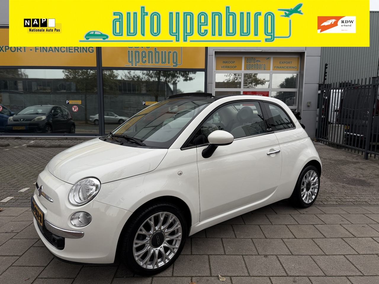 Fiat 500 C - 1.2 Lounge Cabriolet * 85.452 Km * Airco * Leder / Stof * Nw Staat * - AutoWereld.nl