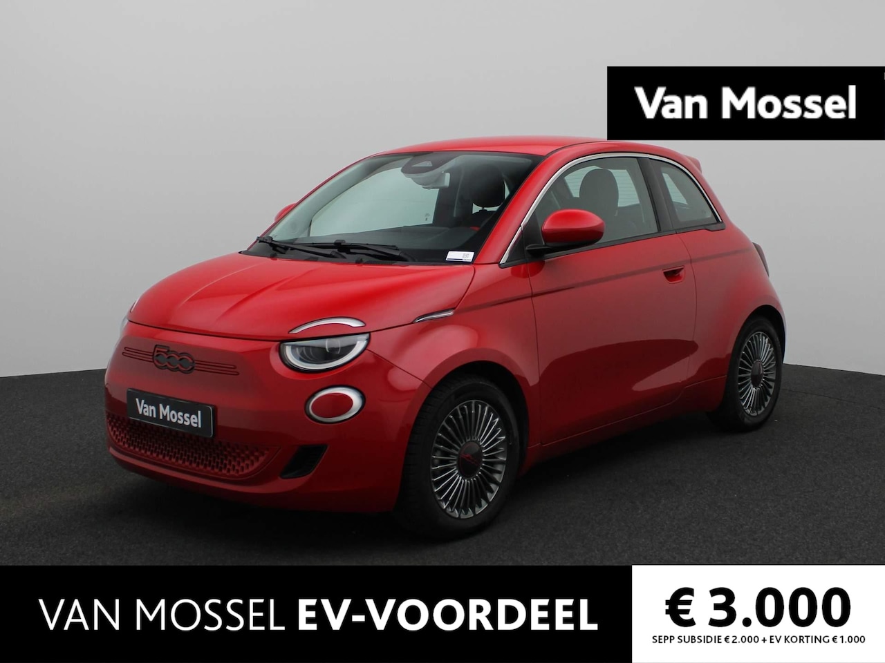 Fiat 500e - RED 42 kWh | Navi | ECC | LED | LMV | - AutoWereld.nl