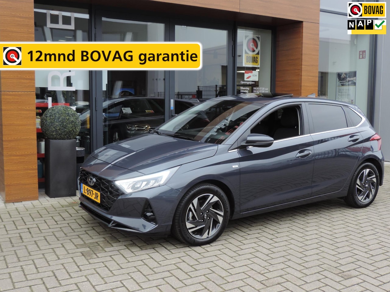 Hyundai i20 - 1.0 T-GDI Premium Sky 40.000km | Schuif/kanteldak | LED kopl | Stoel/stuurverw | Dodehoek - AutoWereld.nl