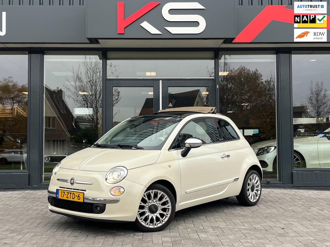 Fiat 500 C - 0.9 TwinAir Lounge Leder Pdc Climate Nap - AutoWereld.nl