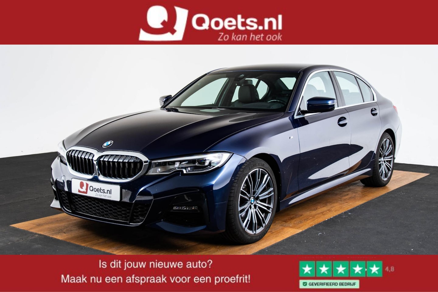 BMW 3-serie - 320i High Executive M Sport - Leder - HiFi System - Stoelverwarming - LED - DAB - Live Coc - AutoWereld.nl