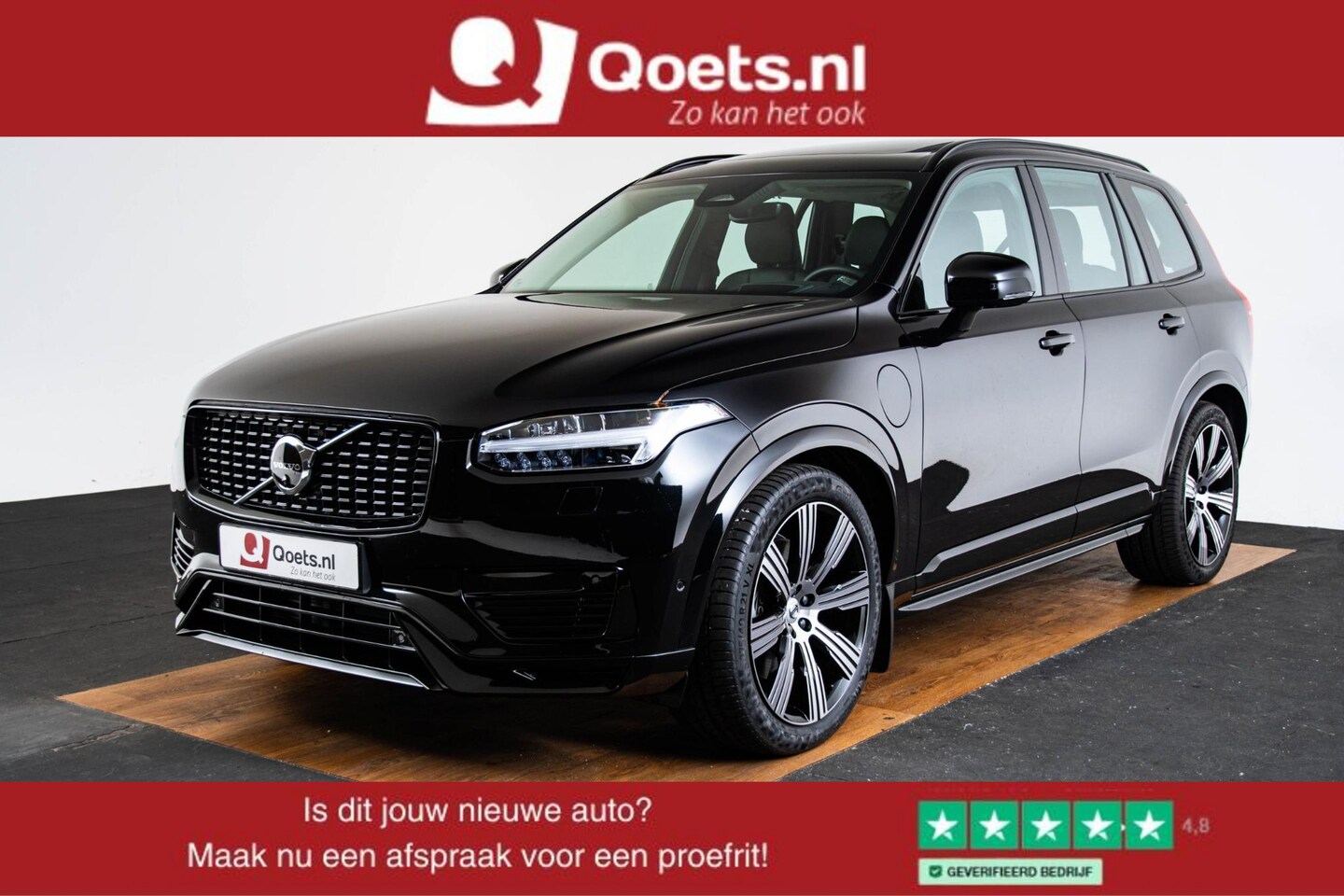 Volvo XC90 - 2.0 T8 Recharge AWD Ultimate Dark Luchtvering - Panoramadak - Adaptive Cruise Control - He - AutoWereld.nl