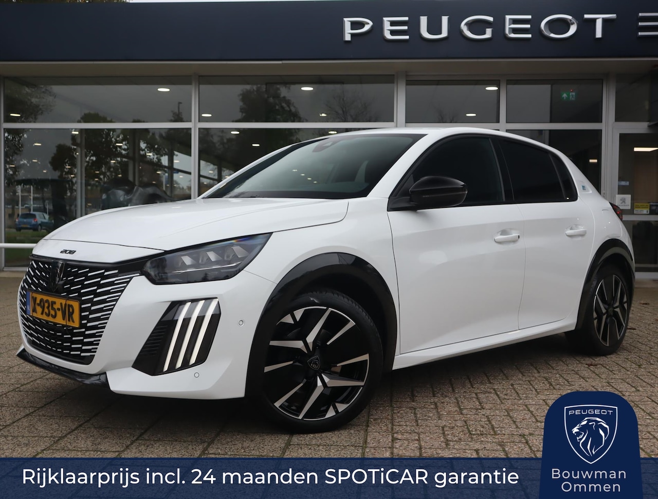 Peugeot e-208 - GT EV 51kWh 156pk, Rijklaarprijs, Keyless entry El. verstelbare stoelen met massagefunctie - AutoWereld.nl