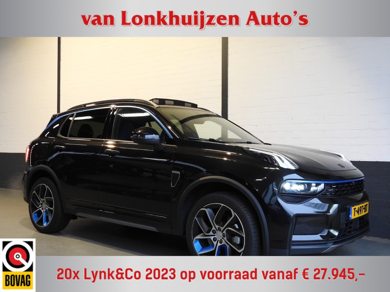 Lynk & Co 01 - 1.5 PHEV Plug-In ZWARTE HEMEL/360CAM/SCHUIFDAK/LED/20"LMV! - AutoWereld.nl