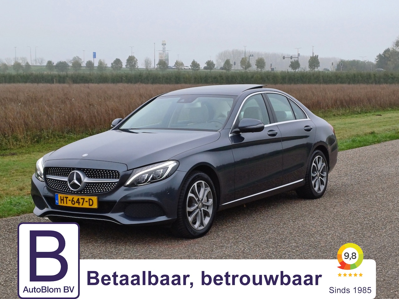 Mercedes-Benz C-klasse - 350 e Exclusive | Chique uitstraling ! | NL | Pano | Beige leer  | Hout | Camera - AutoWereld.nl