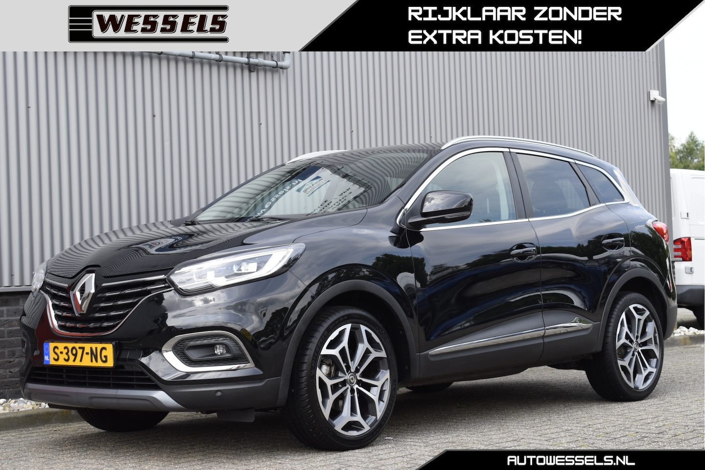 Renault Kadjar - 1.3 TCe Black Edition Panorama, Adaptive cruise, Camera, Leder, 19 inch, Keyless, Stoelver - AutoWereld.nl