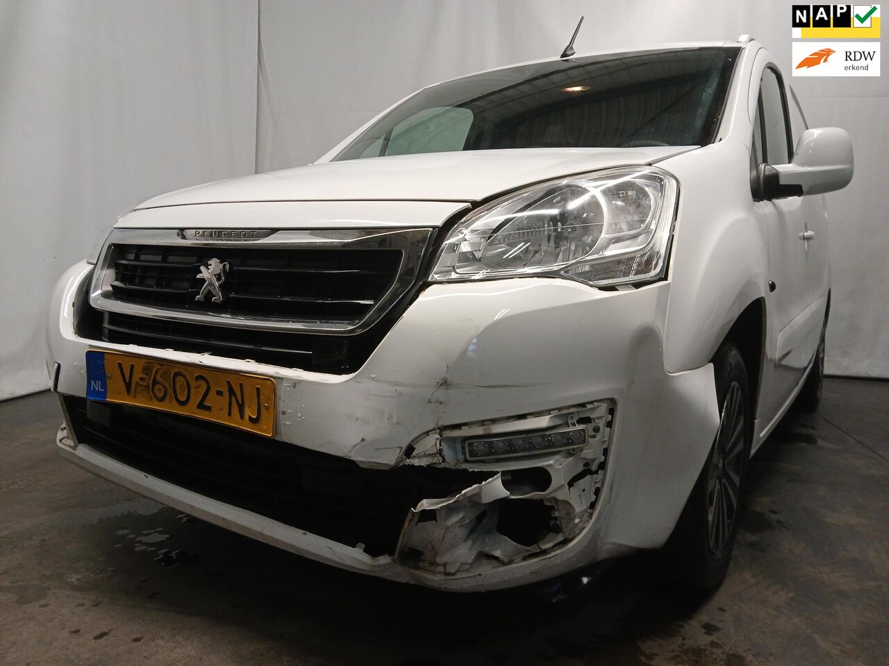 Peugeot Partner - 120 1.6 BlueHDi 100 L1 Premium S&S - Airco - AUTOMAAT - Export - Schade - AutoWereld.nl