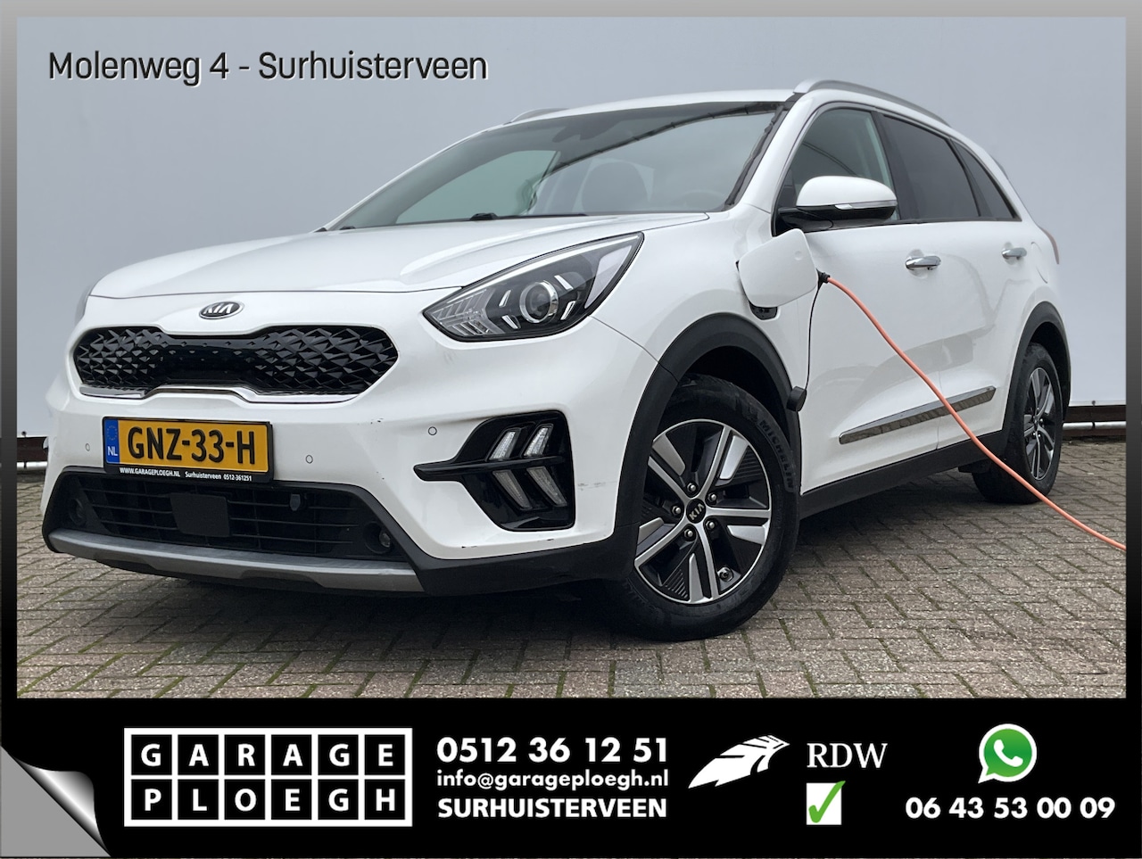 Kia Niro - 1.6 GDi PHEV DynamicLine Adap.Cruise Nav/Cam Stoel/Stuurverw. Voll.onderhouden! - AutoWereld.nl