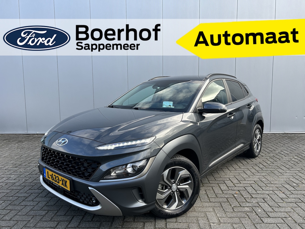 Hyundai Kona - 1.6 GDI HEV Fashion | Afn. Trekhaak | Navi | Adapt Cruise | Camera Achter | Keyless entry - AutoWereld.nl