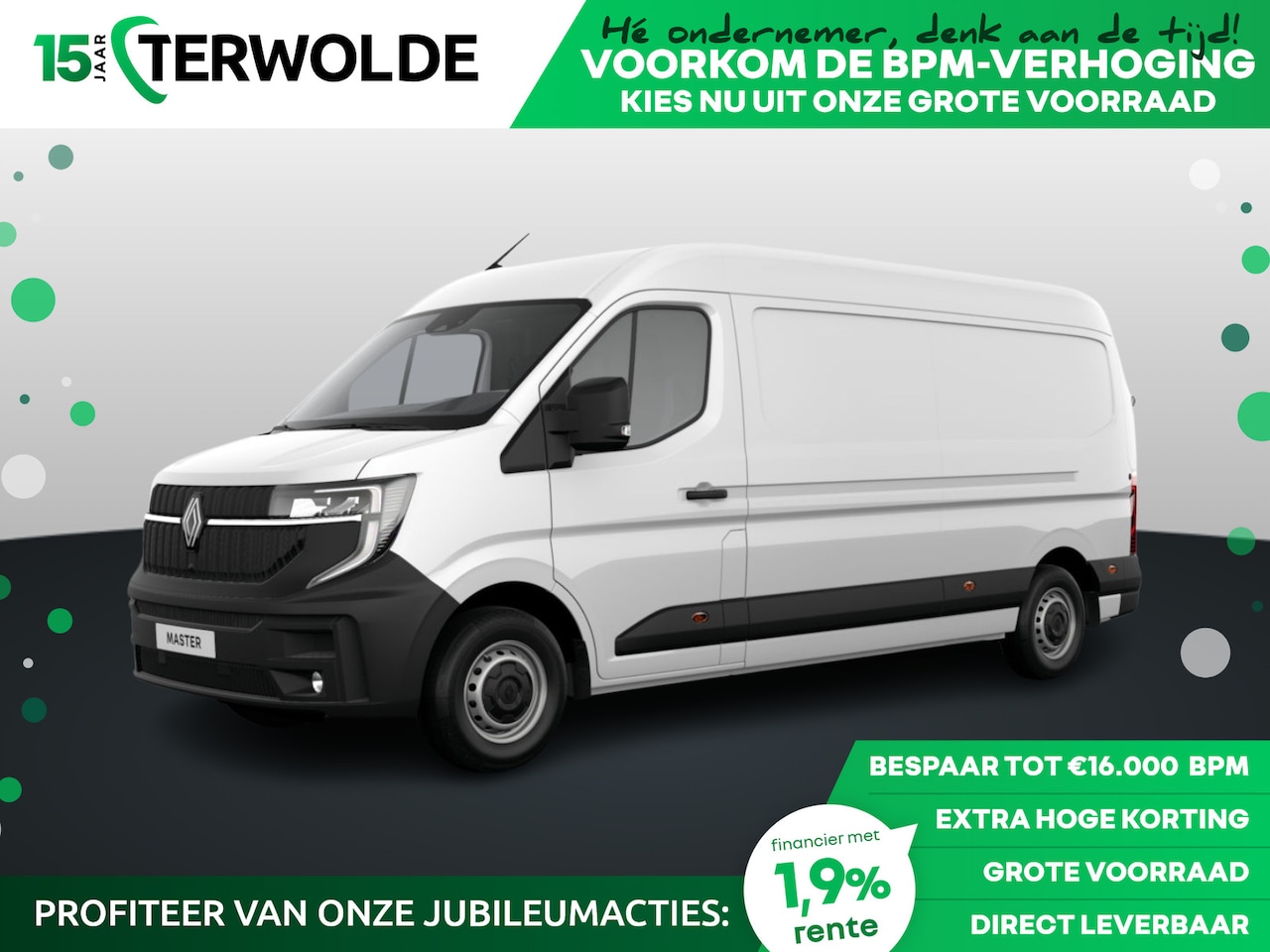 Renault Master - Gesloten Bestel L3H2 T35 dCi 150 6MT Advance | Achteruitrijcamera | C-Shape LED dagrijverl - AutoWereld.nl