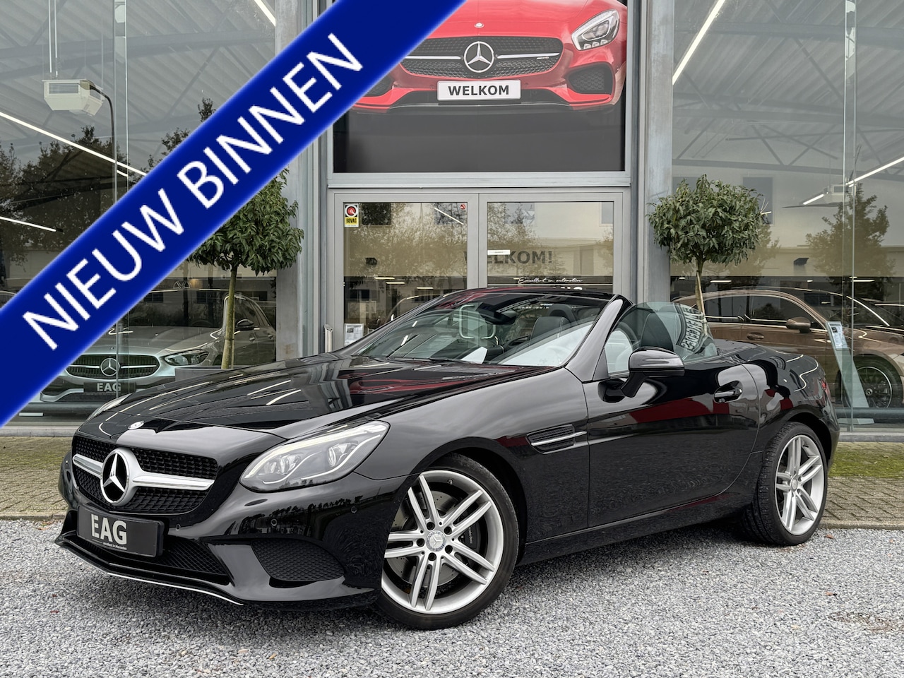 Mercedes-Benz SLC - 200 Cabrio AMG Line | Leder | LED | Navigatie | Cruise | Bluetooth | - AutoWereld.nl