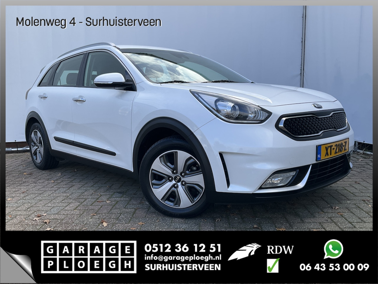 Kia Niro - 1.6 GDi Hybrid DynamicLine Nav/Cam Clima Cruise Voll.onderhouden! - AutoWereld.nl