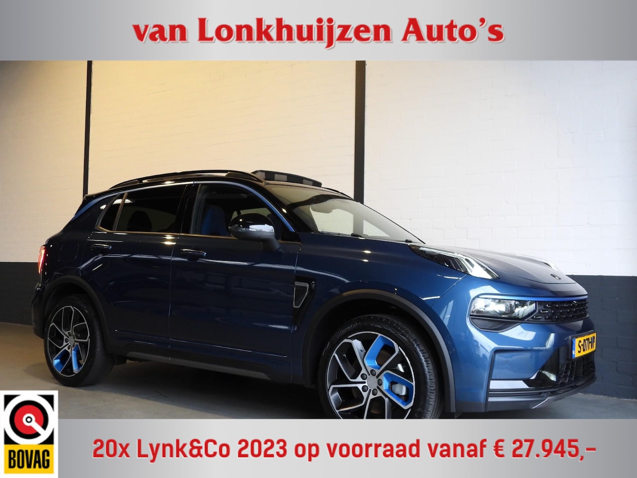 Lynk & Co 01 - 1.5 PHEV Plug-In ZWARTE HEMEL/360CAM/SCHUIFDAK/LED/20"LMV! - AutoWereld.nl