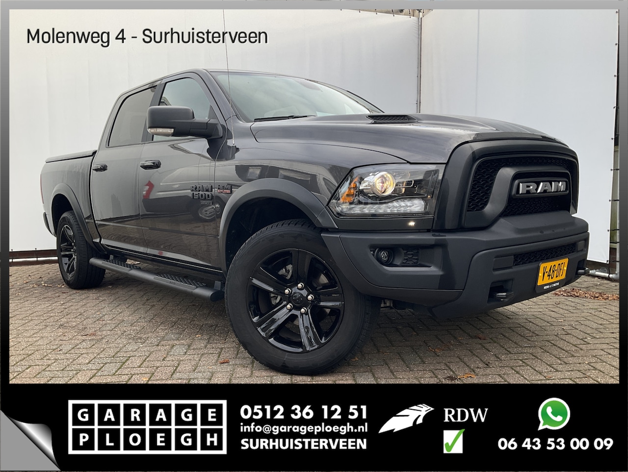 Dodge Ram 1500 - 5-Pers 5.7 V8 REBEL 4x4 WARLOCK Pano.dak Nav/Cam Stoel/stuurverw. Vol Opties! - AutoWereld.nl