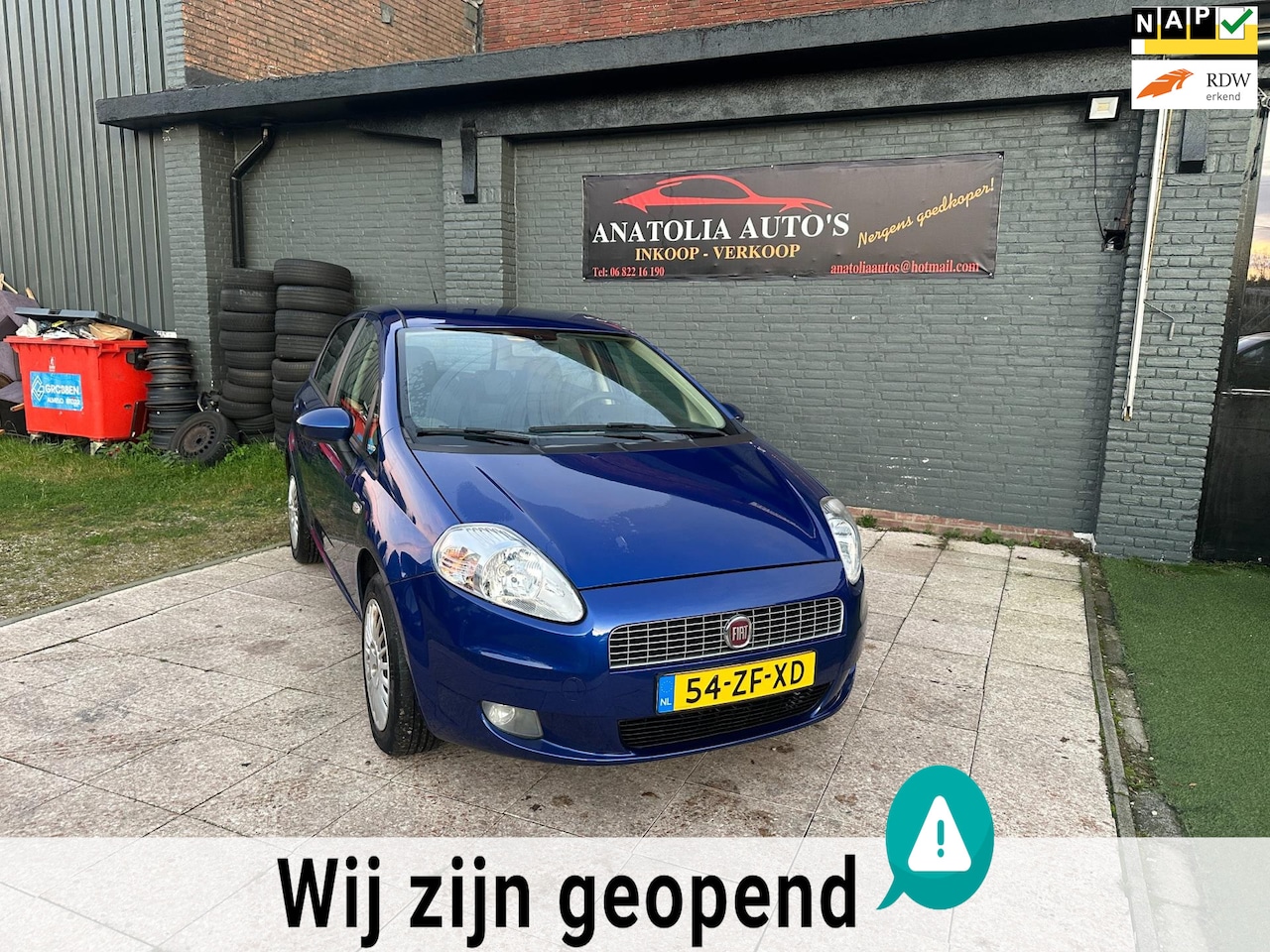 Fiat Grande Punto - 1.4 Dynamic *APK*AIRCO* - AutoWereld.nl