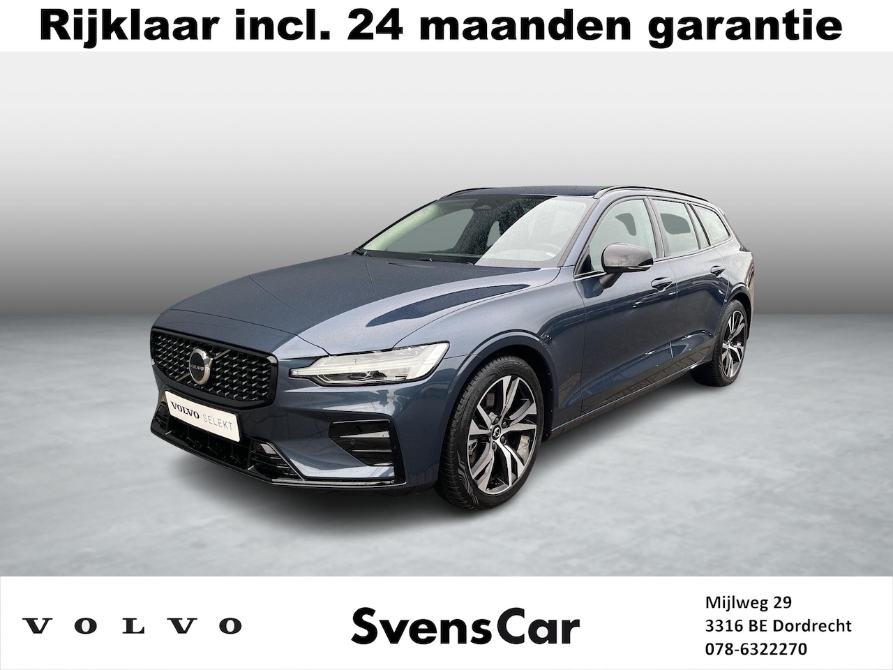 Volvo V60 - 2.0 B4 Plus Dark Lederen bekleding | Stoelverwarming | Trekhaak | Keyless Entry - AutoWereld.nl