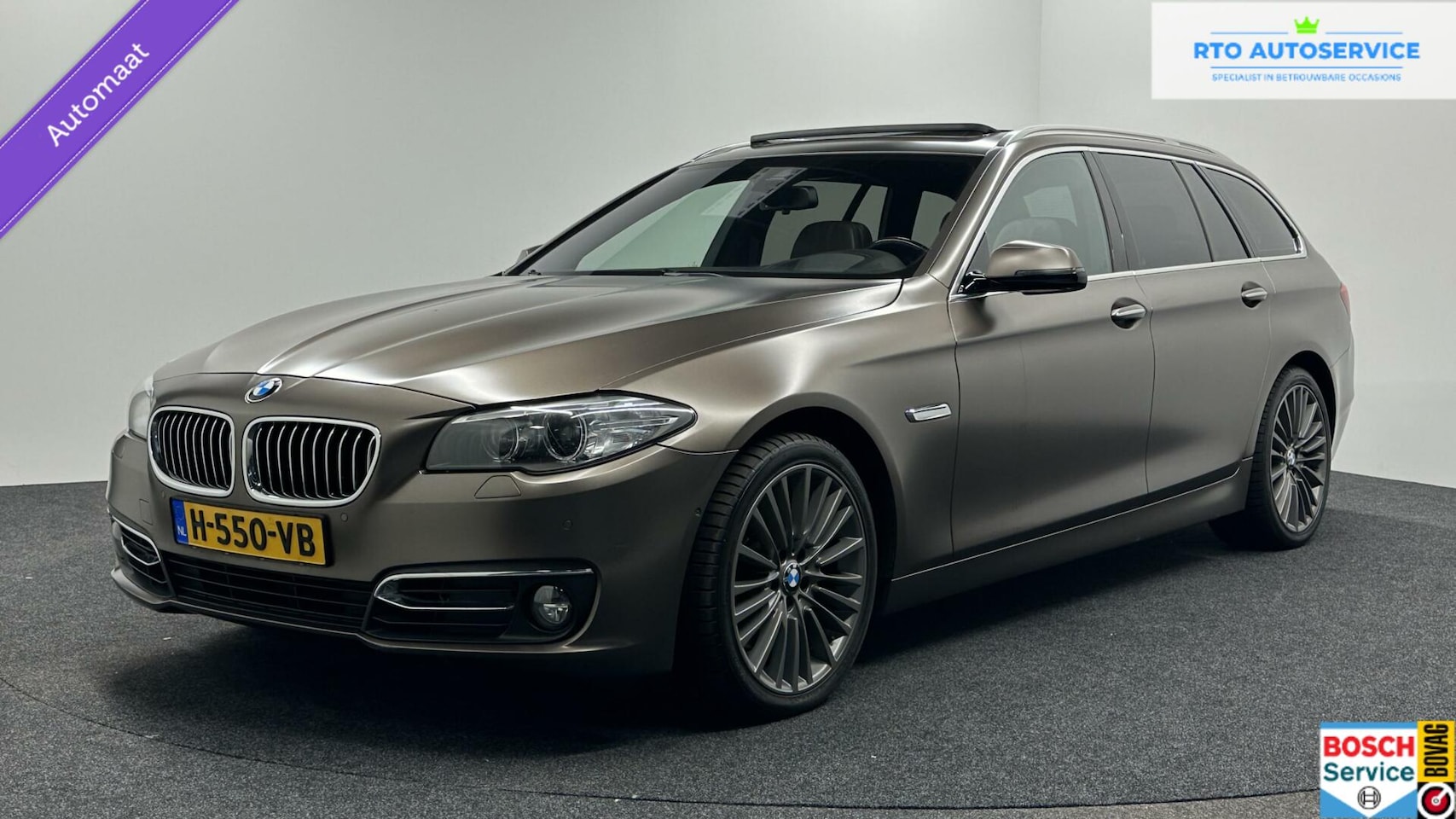 BMW 5-serie Touring - 535xd High Executive PANO UINIEKE KLEUR - AutoWereld.nl